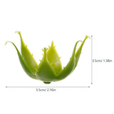 100Pcs Plastic Flower Base Calyxes 2.16 Inch Green Sepals For Diy Artificial Rose Flowers Floral Stem Crafts Home Decor Flower Shop Use