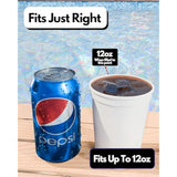 10 Pack 10 To 12 Oz White Reusable Blank Plastic Cups, Stadium Cups Bulk – Bpa Free Dishwasher Safe Party Cups, Colored Cups Perfect For Party, Wedding, Birthday Graduation, Clubs