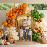 Sage Green Balloon Arch Kit: Fall Party Decor, Ivory & Terracotta