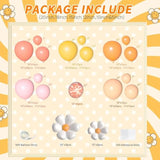 Boho Daisy Balloon Garland Arch Kit, 172Pcs Groovy Balloon Arch Kit Wi