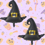 6pcs Jumbo Witch Hat Foil Balloons Halloween Party Decorations for Kids Birthday Props