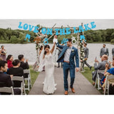 Love On The Lake Banner, Love On The Lake Bachelorette Decorations Banner, Camp Bach Party Lake Tahoe Bachelorette Party Decorations, Lake Wedding Bridal Shower Party Supplies Favor