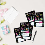 Science Experiment Theme Birthday Invitations, Fill-In Style Birthday Party Invitations With Envelopes For Boys Girls(20-Pack), Birthday Party Decorations And Supplies -Yqk-A35