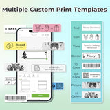Label Maker Machine With Tape, P21 Bluetooth Label Printer With 3 Tapes & Case, Wireless Mini Label Makers With Multiple Templates Icon Font Custom For School Office Home, White