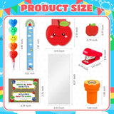 170 Pcs Back To School Gifts For Students First Day Of School Party Favors Stationery Set Supplies For Classroom Gifts, Pencils Notepads Bookmarks Rulers Erasers Stampers Treat Bags Rewards Prizes