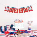 Military Uscg Banner,Us Coast Guard Graduation Parties, Retirement, Welcome Home & Birthdays Party Decoration Supplies