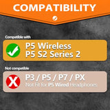 P5 S2 Ear Pads - Replacement Ear Cushion Compatible With P5 Wireless / P5 Series 2 / P5 S2 Series 2 Headphones (Cooling Gel Mesh)