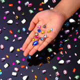 320pcs Sew-On Rhinestone Crystals with Prong Settings for DIY Crafts & Clothing Decor