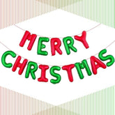 Merry Christmas Balloons Banner Merry Christmas Letter Balloons Sign Xmas Balloons For Christmas Party Decorations