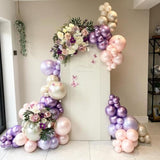 100pcs 5in Metallic Purple Latex Balloons for Birthday Baby Shower & Party