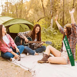 Camp Bride Sash Camping Bachelorette Party Decorations, Retro Sage Green Tribe Bridesmaids Sashes For Bridal Shower Engagement Wedding Supplies