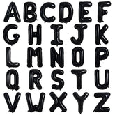 52 Pieces 16 Inch Black Letter A-Z Balloons,Custom Phrase Mylar Foil Alphabet Letter Diy Personalized Phrase Banner For Birthday Anniversary Celebration Graduation Party Supplies Decoration