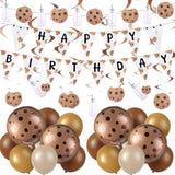 48 Pcs Cookies Milk Birthday Party Decorations Include 3 Cookies Milk Banner 4 Cookie Foil Balloon 30 Latex Balloons 10 Hanging Swirls With Ribbon For Cookie Milk Party Supplies Baby Shower