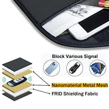 2 Pack Faraday Bags For Car Keys And Cell Phone, Signal Blocking Key Pouch Wallet, Anti-Tracking Anti Theft Car Protection, Cell Phone Signal Jammer Wifi/Gsm/Lte/Nfc/Rfid, Gps Blocker Bag