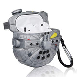 Case For Airpod 2/1 Cartoon Design Cute Silicone Cover Keychain Fashion Funny Shockproof Soft Protective Skin For Air Pods Boys Men Cool Fun Character Shell Cases For Airpods 1/2 New Spaceship