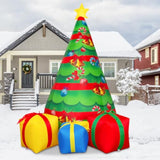 7 Ft Christmas Decorations Inflatables Tree Outdoor Blow Up Yard Gift Box With Built-In Leds For Indoor Party Garden Law