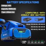 6.0Ah Battery Replacement For Kobalt 40V Battery Kb 640-06 Kb 640-03 Kb 540-06 Kb 440-06? Kb 340-06 40Volt Max Lithium Batteries