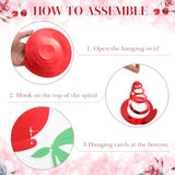 30 Pcs Cherry Hanging Swirl Decorations Cherry Party Hanging Ornaments For Birthday Baby Shower Party Supplies Decor