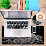 Gaming Large Mouse Pad For Desk,31.5X11.8In,Extended Xl Big Mousepad, With Anti-Skid Rubber Base With Stitched Edges Writing Pad,Keyboard Mouse Mat,Office Desk Mat,Mountain Range
