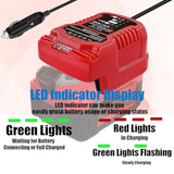 Mini Car Charger Compatible For Craftsman 20V Max V20 Lithium-Ion Battery Replacement For Craftsman 20V Max V20 Lithium-Ion Charger Station For Craftsman V20 Lithium Battery Cmcb204 Cmcb202 Cmcb201