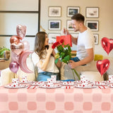 112 Pcs Red Heart Valentines Day Party Decorations Galentines Day Plates And Napkins Sets Party Supplies Disposable Dinnerware Plates Cups Napkin Baby Shower Birthday Decorations Serves 16