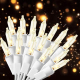 Christmas Lights,100 Count Warm White Lights With White Wire,21Ft Ul Certified Tree String Lights For Indoor Outdoor Chr