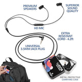 LUDOS OMNITONE Wired Earbuds in-Ear Headphones, 5 Year , Earphones with Microphone, 3.5 mm Jack Corded Ear Buds, Videoconference for iPhone, Samsung, Computer, Laptop, Kids, School Students