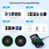 15W Wireless Charger Fast Charging Pad For Motorola Moto G Stylus 5G 2025/G Power 2024, Android Wireless Charging Station For Samsung Galaxy S25 Ultra S25+ S24 Fe S23 S22 Z Flip6, Pixel 9Pro 9 8A 8Pro