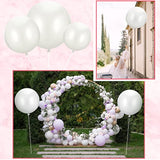 18 Pack 18/24 / 36 Inch Balloons Large Latex Giant Round Big Macaron Balloons For Wedding Birthday Party Baby Shower Decorations(White)