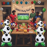 2 Pcs 3.5 ft Giant Soccer Foil Balloons, Soccer and Stars