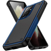 Designed For Samsung Galaxy S21 Ultra Case 2 In 1 Gift Militay Grade Drop Protective Rugged Heavy Duty Cover Shockproof Case For Galaxy S21 Ultra Phone Case For Women Men Boy Girl (Blue+Black)