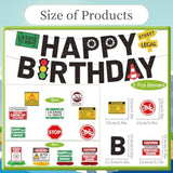 Driver License Birthday Party Decorations - 14Pcs 16Th Birthday Banner With Hanging Swirls Party Decoration Boys Car Theme Honeycomb Centerpieces Decor For Boys