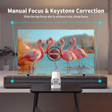 Mini Portable Projector With 4K Support, Bluetooth 5.4 Wifi6, 5Watt Sound Base Speaker, 160 Ansi, Android 11, 210° Rotation , Auto Keystone Correction Video Projector Hy300 Ultra