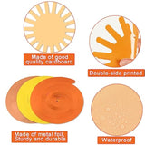 60Pcs Boho Sun Banners First Trip Around The Sun Birthday Decorations