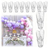 10 Pack Balloon Arch Clips Plastic Spring Clamp-2.4" Heavy Duty Clip To Easily Create Balloon Garland, Balloon Arch Kit, Balloon Clips For Weddings, Birthdays, Baby Showers Photography Studios