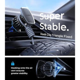 Upgraded Magnetic Car Phone Holder with 6 Strong Magnets, Case Friendly - Black