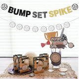 Volleyball Party Decorations, Bump Set Spike Banner for Birthday & Baby Shower