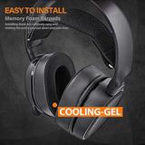 Arctis Pro Thicker Cooling Gel Earpads Compatible With Arctis Pro, Arctis 7/5/3/1, Arctis 9X, Arctis 7X, Arctis 7P, Rig 800 Series, Ath M50X, M40X, Mdr-7506 V6 Headphones (Silky Cool Fabric)