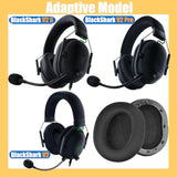 Blackshark V2 Pro Earpads Replacement Ear Cushions Blackshark V2 Ear Pads Cover Cups Parts Compatible With Razer Blackshark V2 Pro/Blackshark V2 Se/Blackshark V2 Gaming Headset. (Black)
