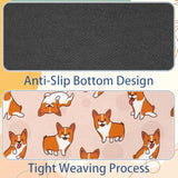 Funny Corgi Dog Mouse Pad With Non-Slip Rubber Base For Wireless Mouse, Computers, Laptop, Office