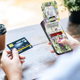 For Iphone 16 Wallet Case, Built-In Card Holder, Fashion Printed, Rfid Blocking, Pu Leather Kickstand, Magnetic Closure, Shockproof Phone Cover For Women And Men, Blooming Floral