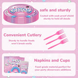 170Pcs Dollhouse Party Supplies For Kids First Birthday Cartoon Cat 1St 2Nd Party Decorations Paper Plates Napkins Paper Cups Tablecloth Balloons Banners For 24 Guests