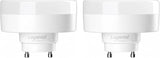 GU24 LED Puck Light Bulb 2 Pack 10W 1000 Lumens 5000K Cool White 18W CFL Replacement UL Listed