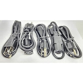 Connectors Pro 5-Pk 2' Universal Power Cable Cord - 2 Feet Iec320 C13 To Nema 5-15P, 5-Pack Csa Ul Rohs