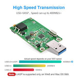 Msata Adapter, Msata To Usb 3.0 Adapter, Usb Msata Ssd Reader, 50Mm Mini Sata