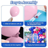 Blue & Hot Pink Balloon Arch Kit: Tropical Party Decor