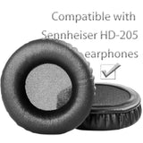 Hd-205 Replacement Ear Pads Compatible With Sennheiser Hd-205 Headphones, Earpads Cushions With Soft Protein Leather And Memory Foam (Black)