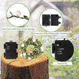 2Pack Ivy - Fairy String Lights With Green Leaf Garland With White Berry Battery Powered Light For Indoor Outdoor Christ