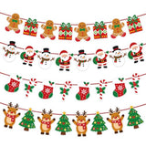 Christmas Party Decorations - 4 Packs Christmas Banner, 8.9 Ft