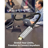 Fiber Optic Usb C Cable 33Ft,10Gbps High Speed Active Optical Data Transfer,Compatible With Logitech Cameras,Webcams,Hubs,Hdds,Ar/Vr,Projectors,Printer,Black